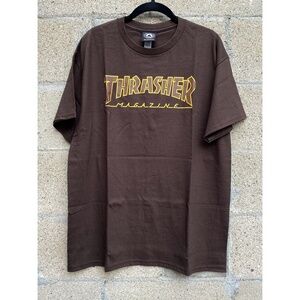 Thrasher Tee - Brown /  Dark Chocolate - size L